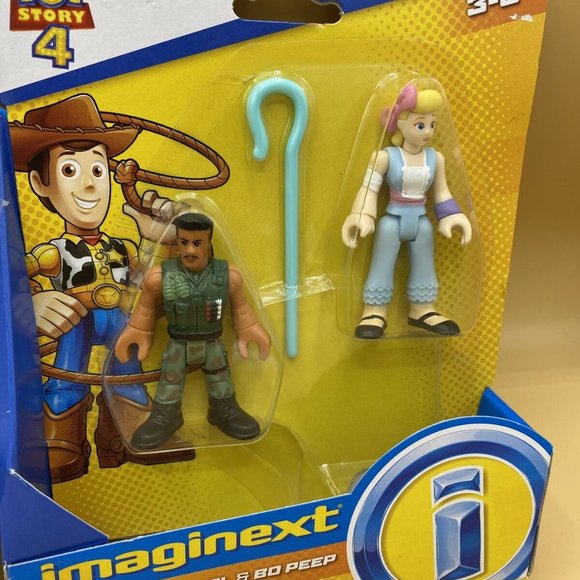 Lot Of 2 Toy Story 4 Imaginext Figures Buzz Lightyear Bunny Bo Peep Disney Pixar - Picture 3 of 5